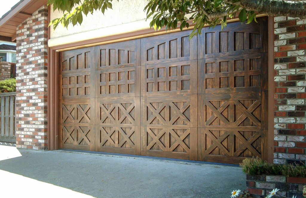 custom wood garage door