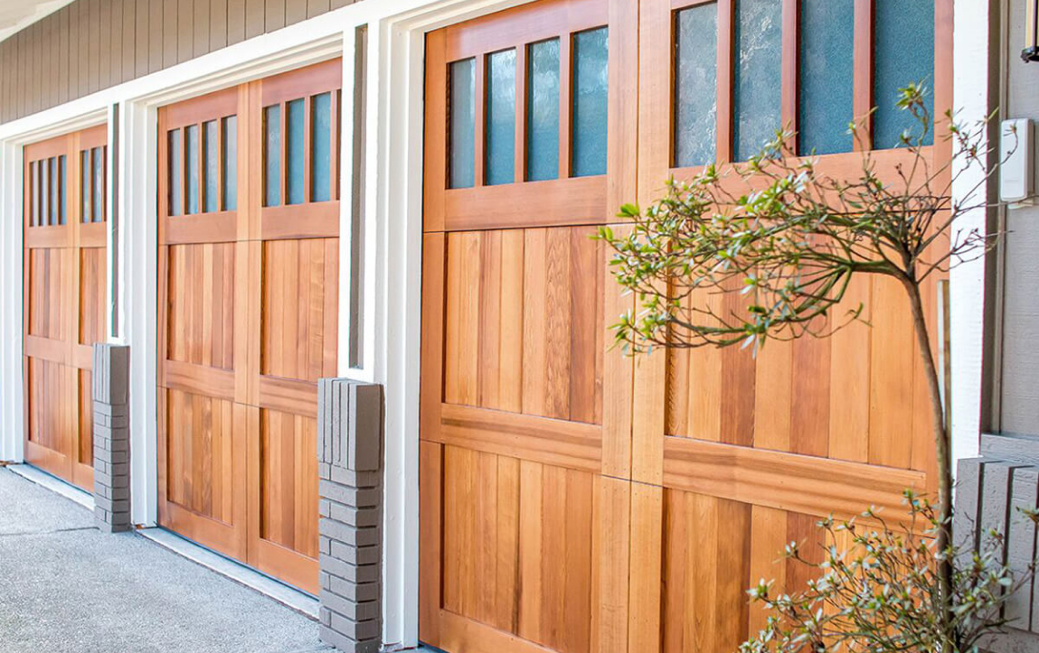 custom wood garage doors
