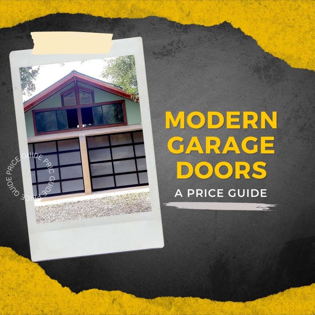 modern garage door price