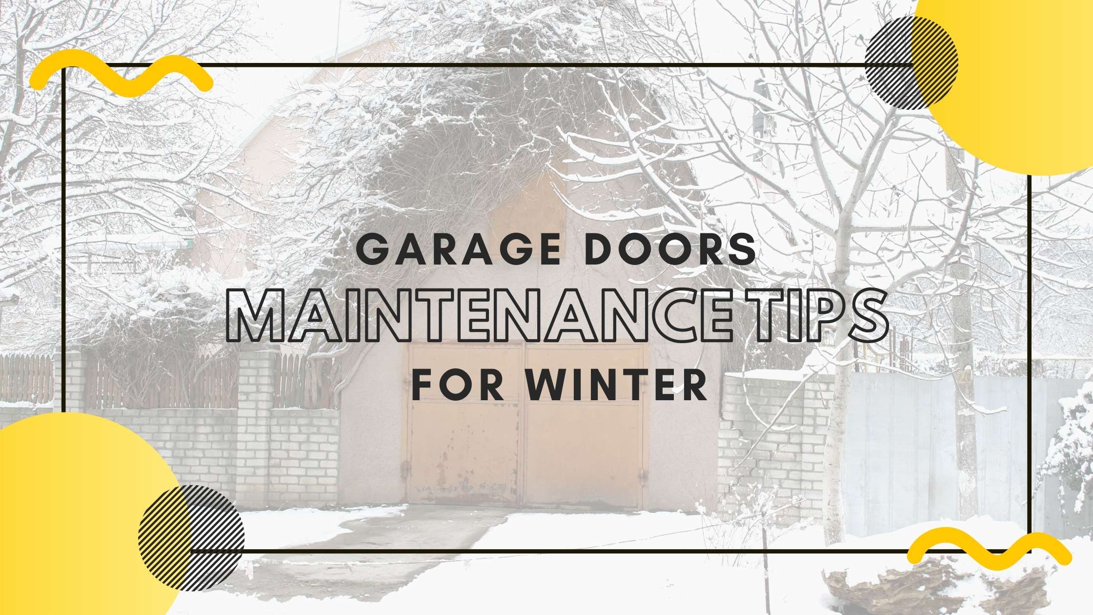 garage door maintenance tips